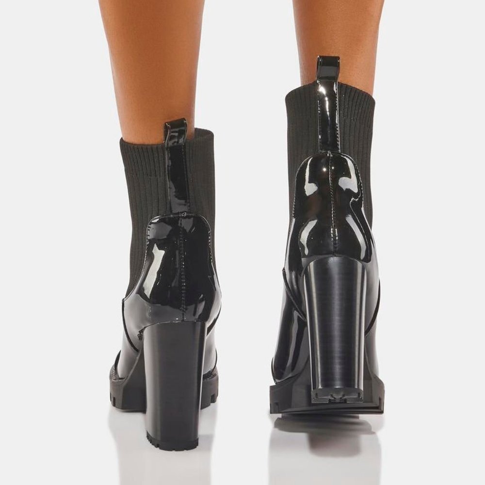 Azalea Wang The Masonary Platform Booties ( Brand… - image 3